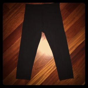 Lululemon Wunder Under Crop Yoga Pants Luon Black